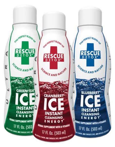 Rescue Detox ICE Drinks · Works in 90 minutes · Cleanses for 5 hours · 17oz suggested for people under 200lbs or medium to low toxin levels · 32oz suggested for . . How long does it take for rescue detox ice to work